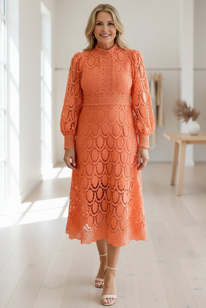 VALENTINA – LACE MIDI DRESS