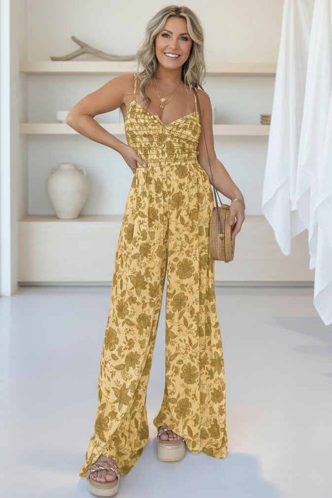 HARPER – FLORAL WIDE-LEG JUMPSUIT