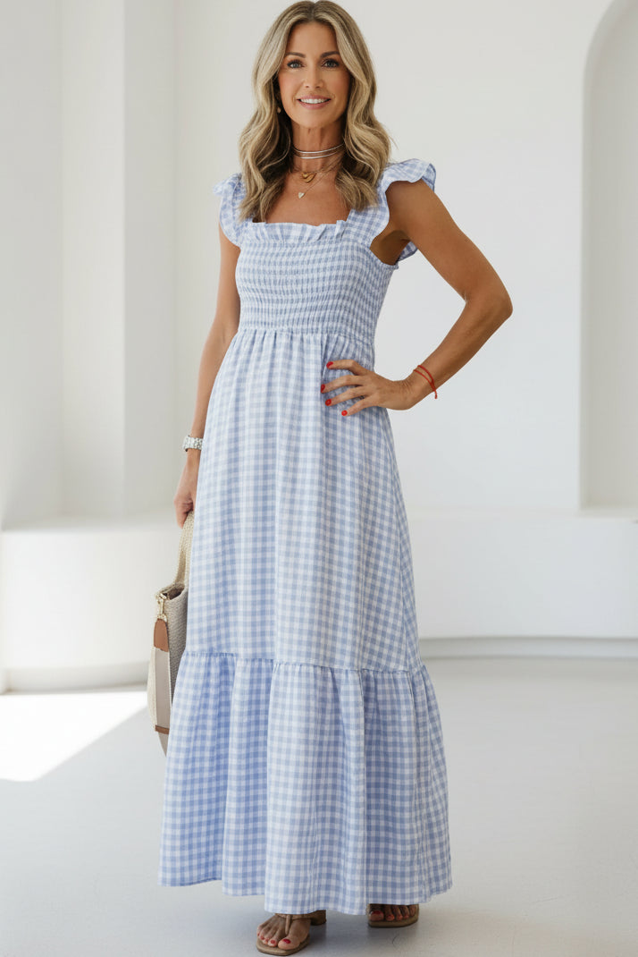 ELENA - ELEGANT RUFFLE DRESS