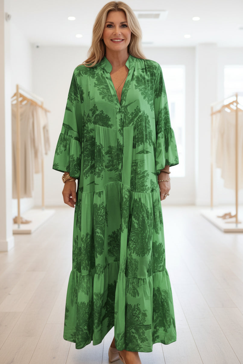 OLIVIA - BOTANICAL MAXI DRESS
