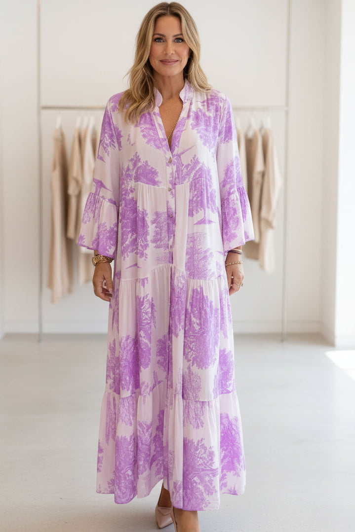 OLIVIA - BOTANICAL MAXI DRESS