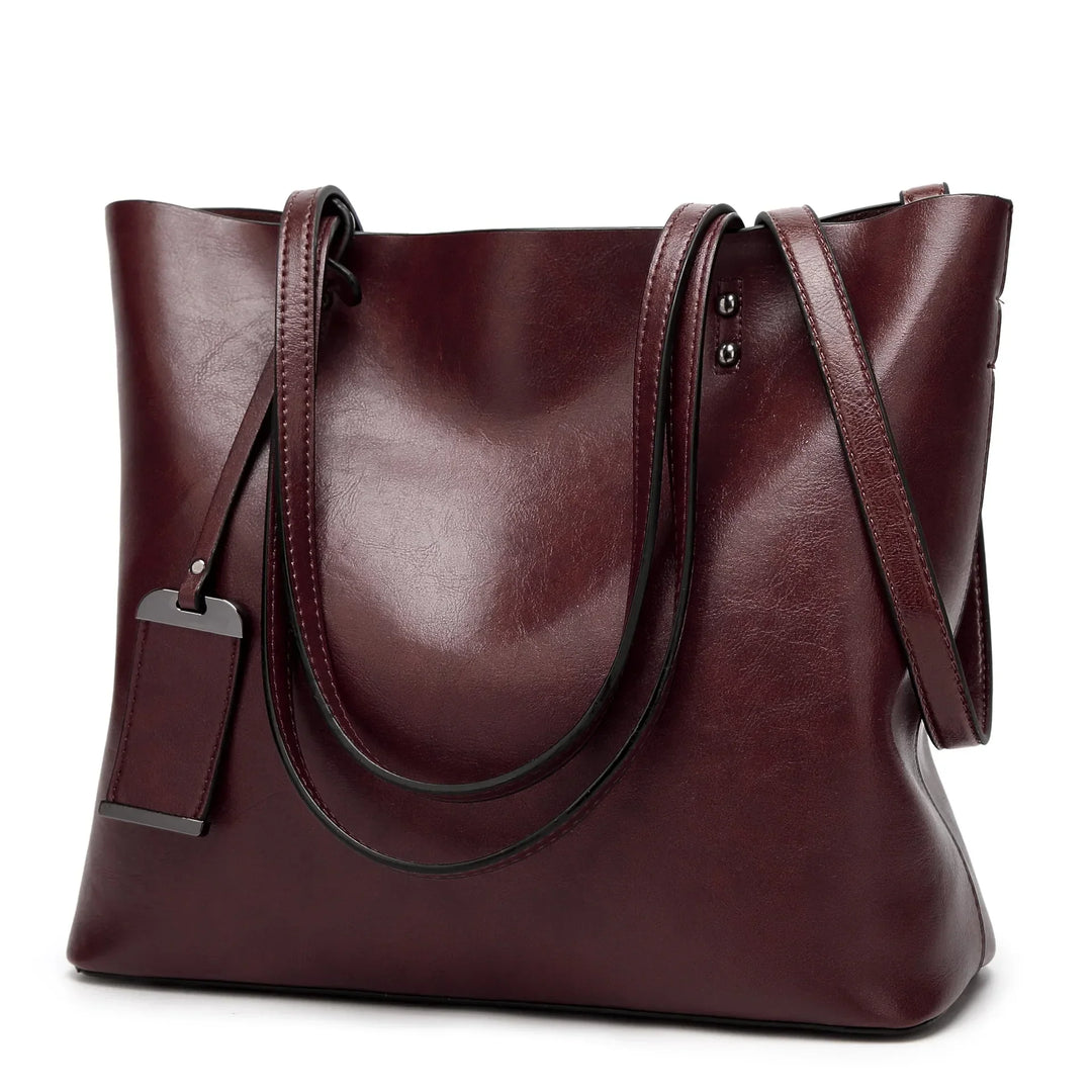 YADE - LEATHER CROSSBODY TOTE BAG