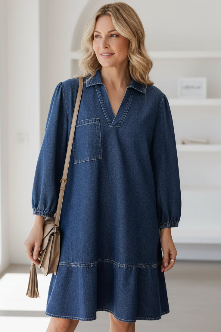 CYNTHIA – RELAXED DENIM DRESS