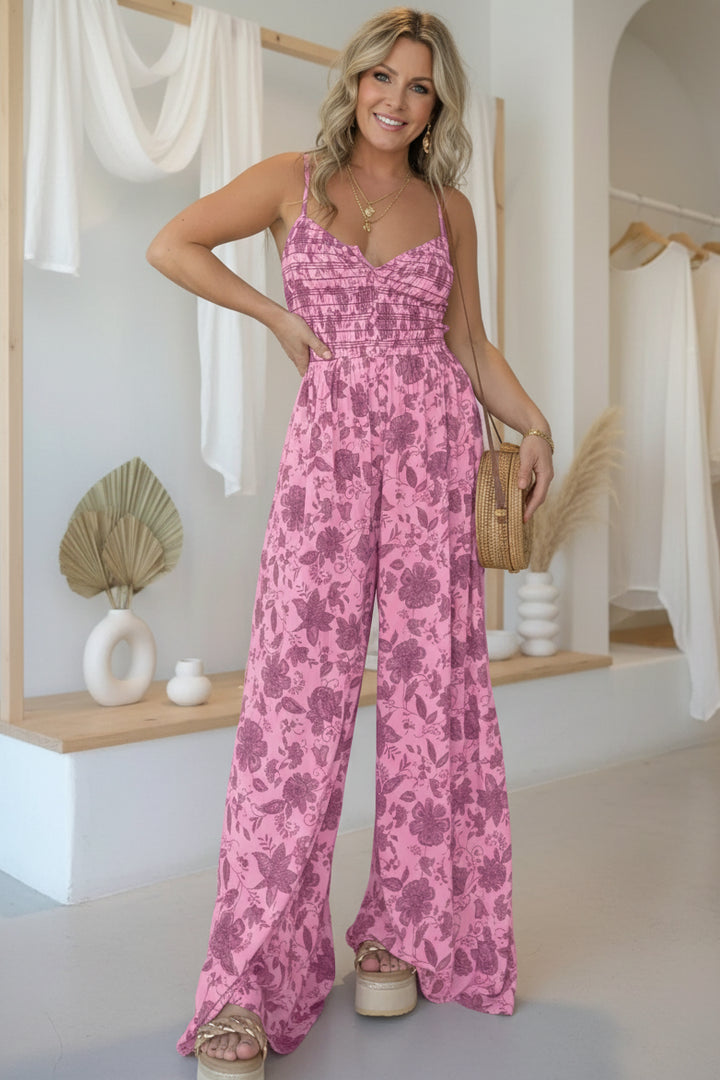 HARPER – FLORAL WIDE-LEG JUMPSUIT