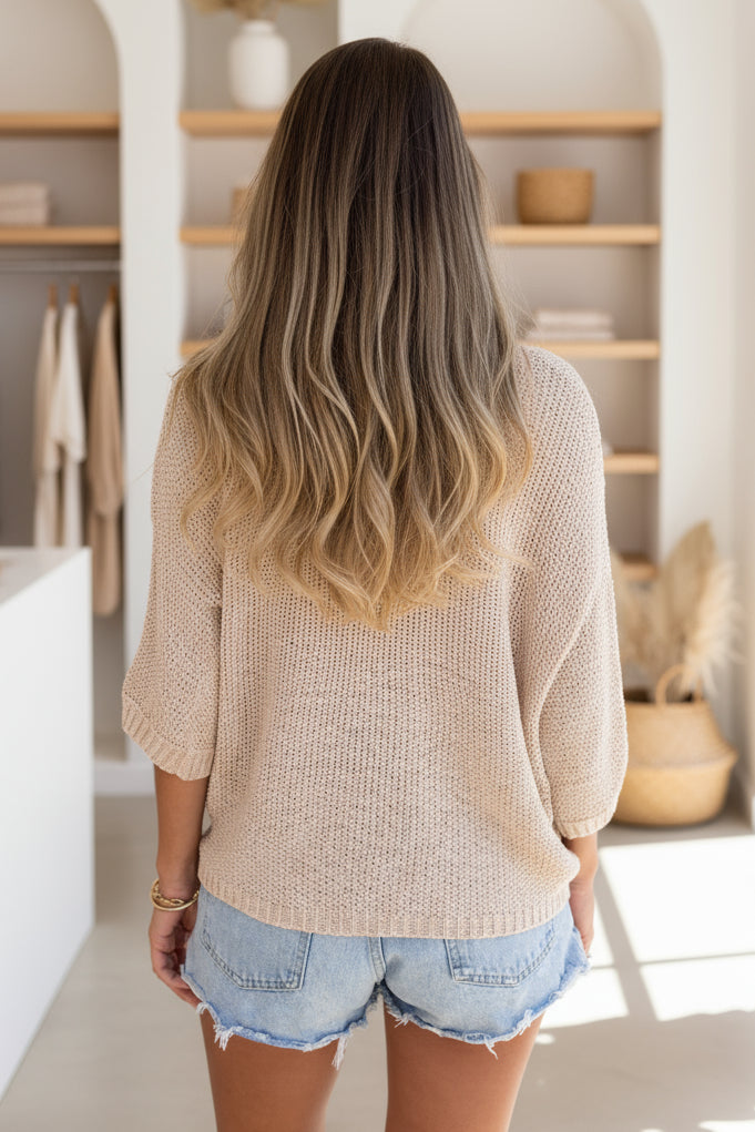 BRIANNA – TEXTURED RELAXED BLOUSE