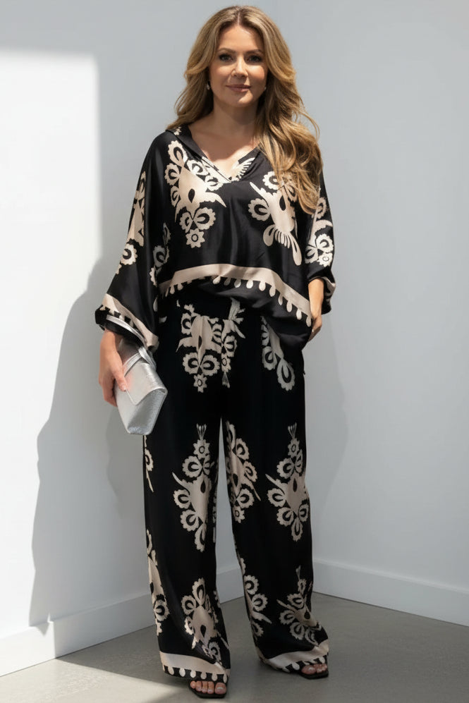 ALESSANDRA - EMBROIDERED TWO-PIECE SET