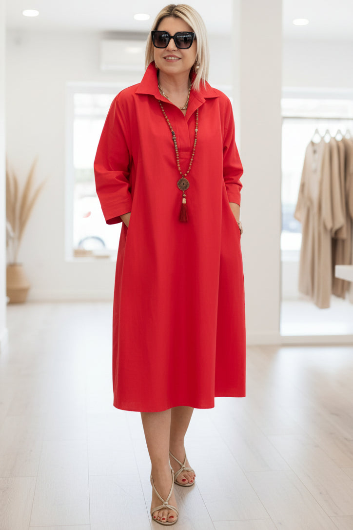 LARA - RELAXED SHIRT DRESS