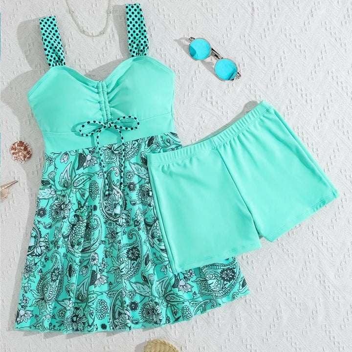 ISABELLE - TURQUOISE SWIM DRESS