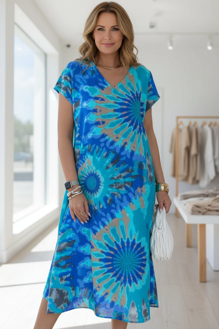 CALISTA – OCEAN SWIRL DRESS