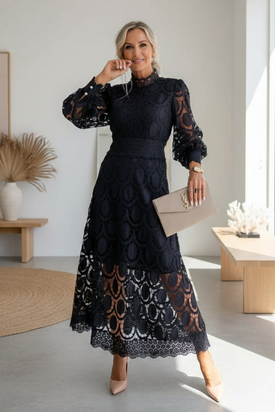 VALENTINA – LACE MIDI DRESS