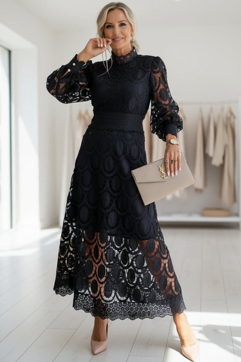 VALENTINA – LACE MIDI DRESS