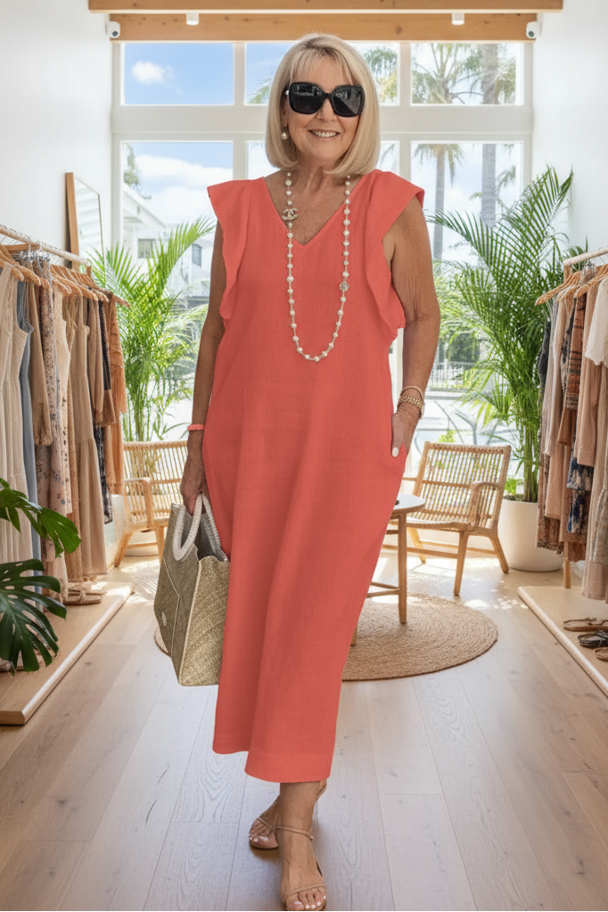 HELGA - ELEGANT MIDI DRESS