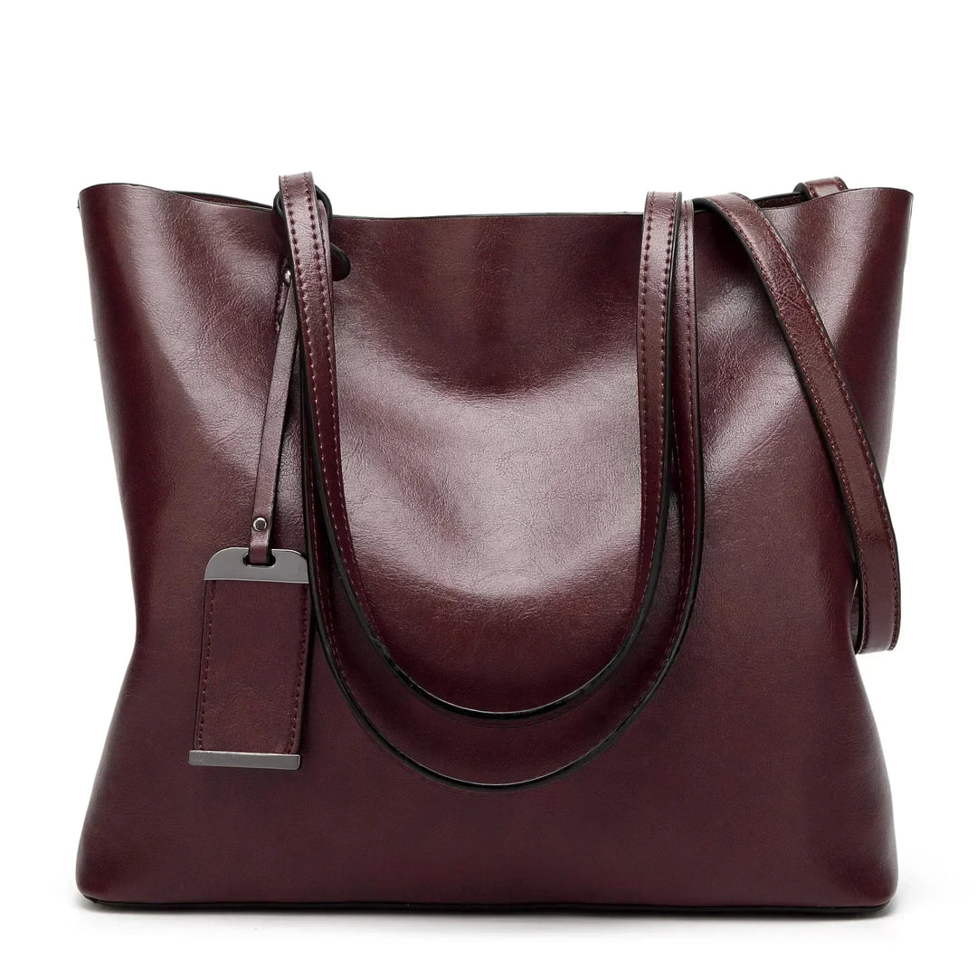 YADE - LEATHER CROSSBODY TOTE BAG