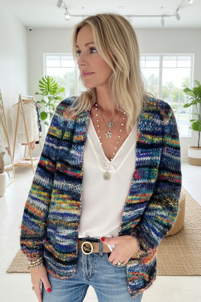 FLORENCE - STRIPED CARDIGAN