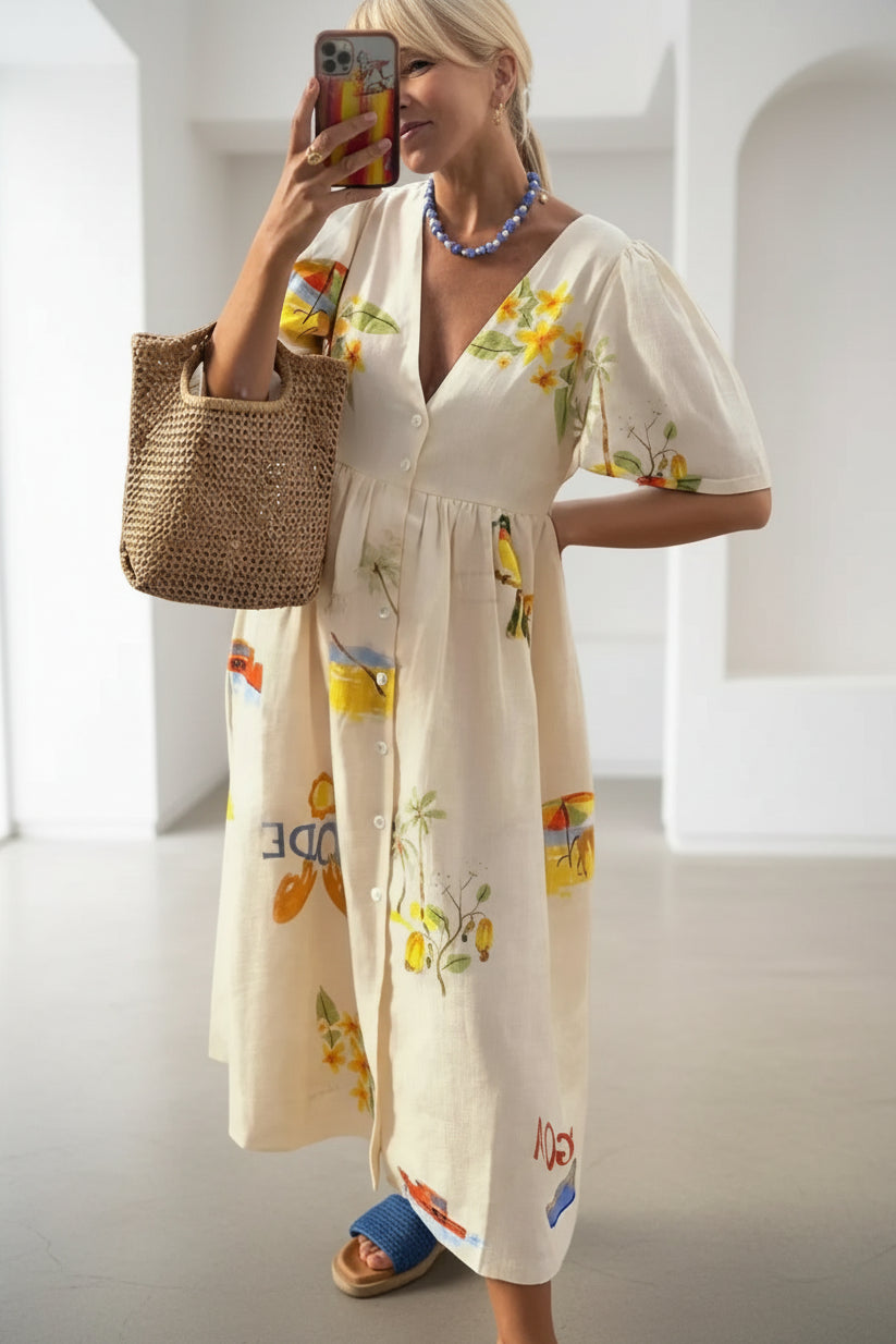 MAEVE – GARDEN BREEZE MIDI DRESS