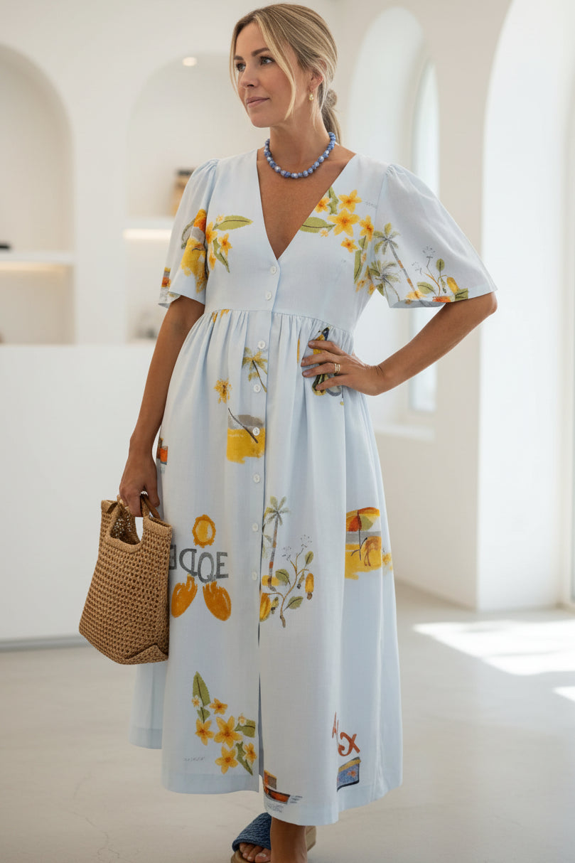 MAEVE – GARDEN BREEZE MIDI DRESS