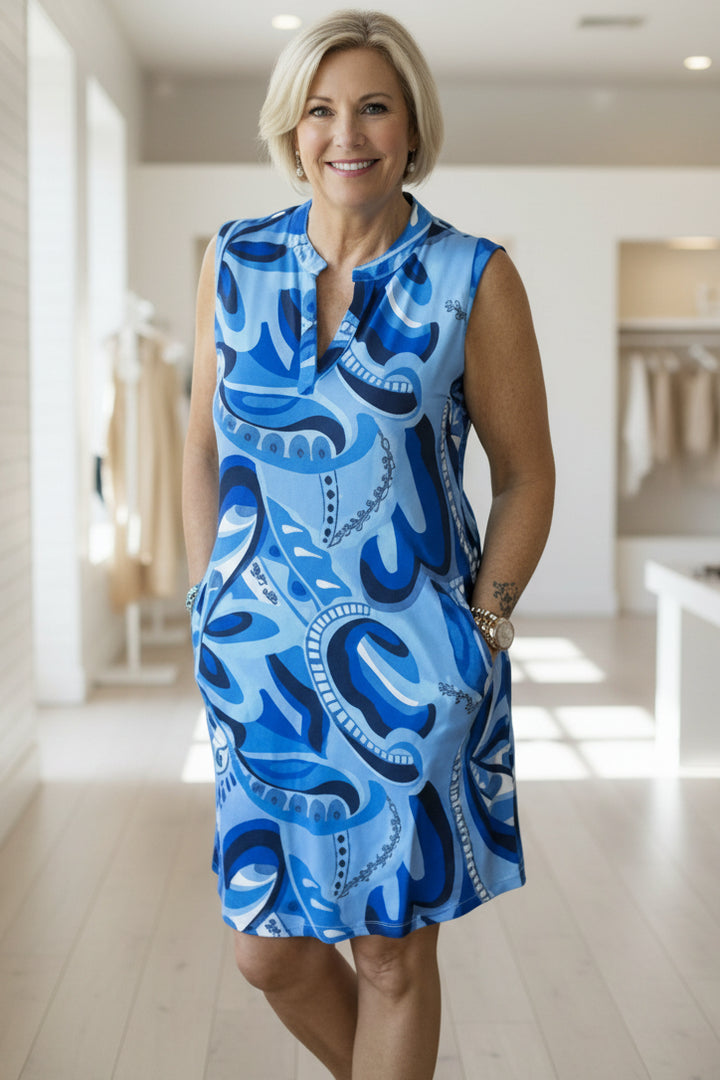 SAVANNAH - VIBRANT PRINT DRESS