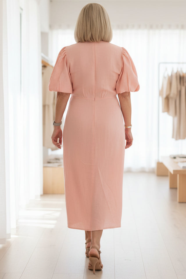 SELENA - V-NECK DRESS