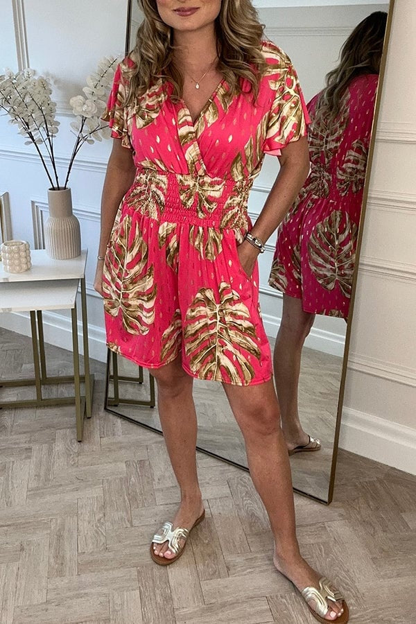 WELA - LEAFY PRINT ROMPER