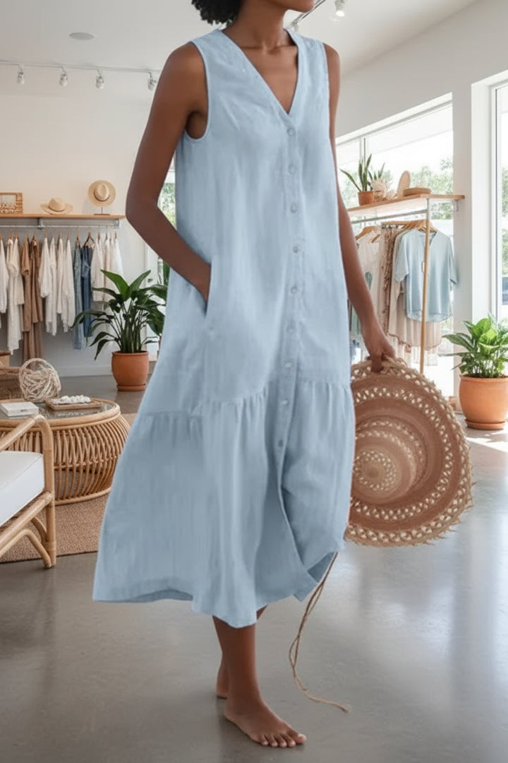 KOLLY - SLEEVELESS TUNIC DRESS