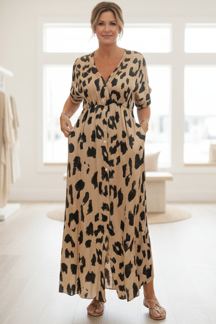 BONNIE - STYLISH LEOPARD DRESS