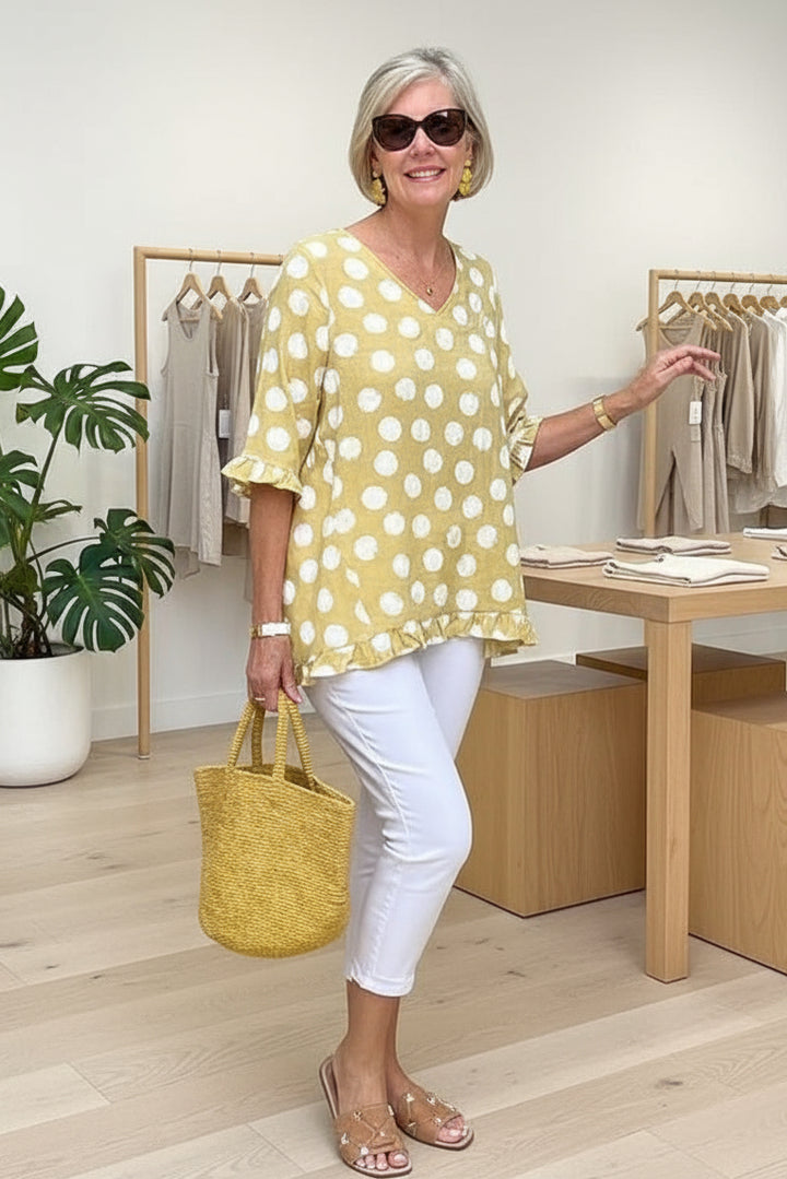 MARINA - PRINTED VINTAGE TOP