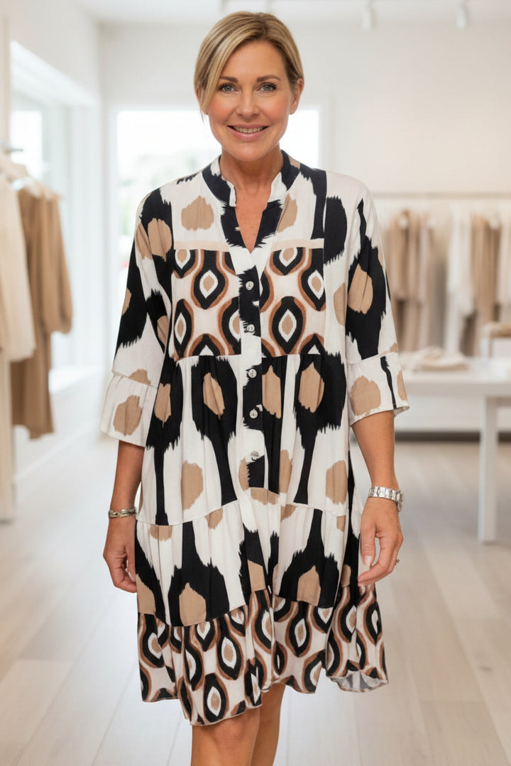 TINA - STYLISH PRINT DRESS