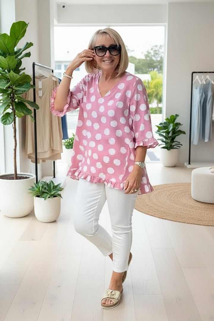 MARINA - PRINTED VINTAGE TOP