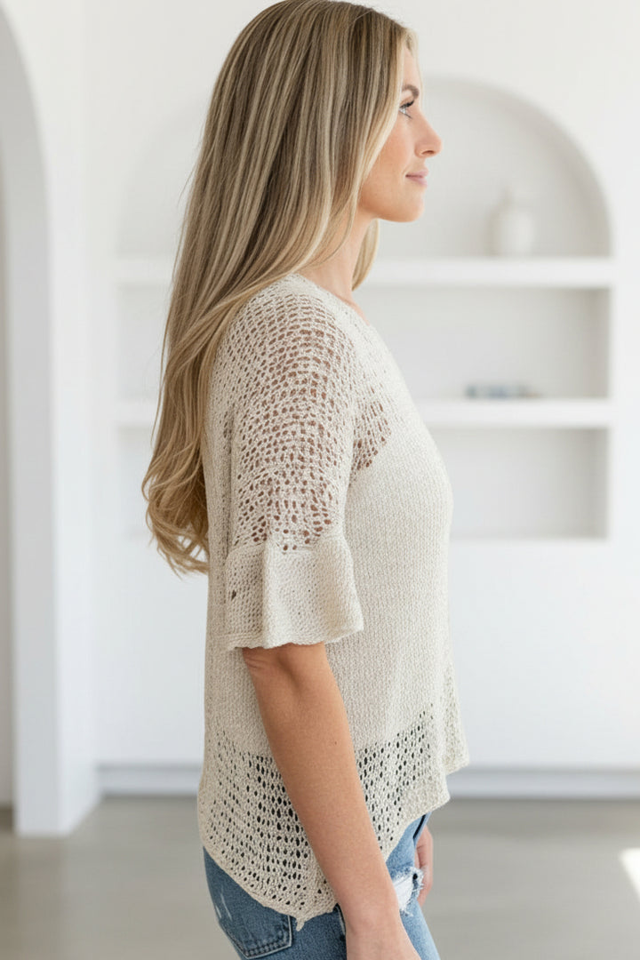 LILY - ELEGANT TEXTURED TOP
