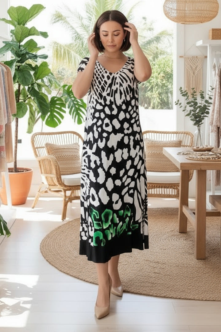 MERLE - ELEGANT PRINTED DRESS